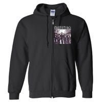 Straight Outta Maga Funny Trump 2024 Funny Full Zip Hoodie