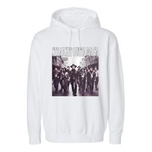 Straight Outta Maga Funny Trump 2024 Funny Garment-Dyed Fleece Hoodie