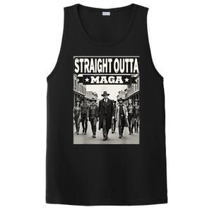 Straight Outta Maga Funny Trump 2024 Funny PosiCharge Competitor Tank