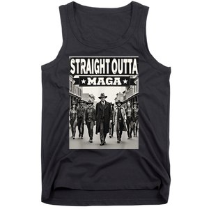 Straight Outta Maga Funny Trump 2024 Funny Tank Top