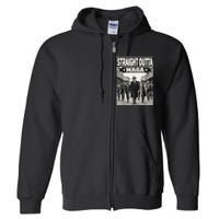 Straight Outta Maga Funny Trump 2024 Funny Full Zip Hoodie