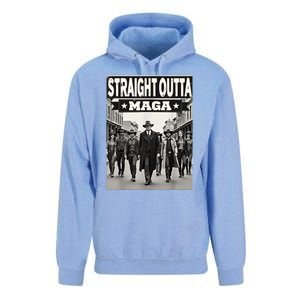 Straight Outta Maga Funny Trump 2024 Funny Unisex Surf Hoodie