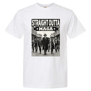 Straight Outta Maga Funny Trump 2024 Funny Garment-Dyed Heavyweight T-Shirt