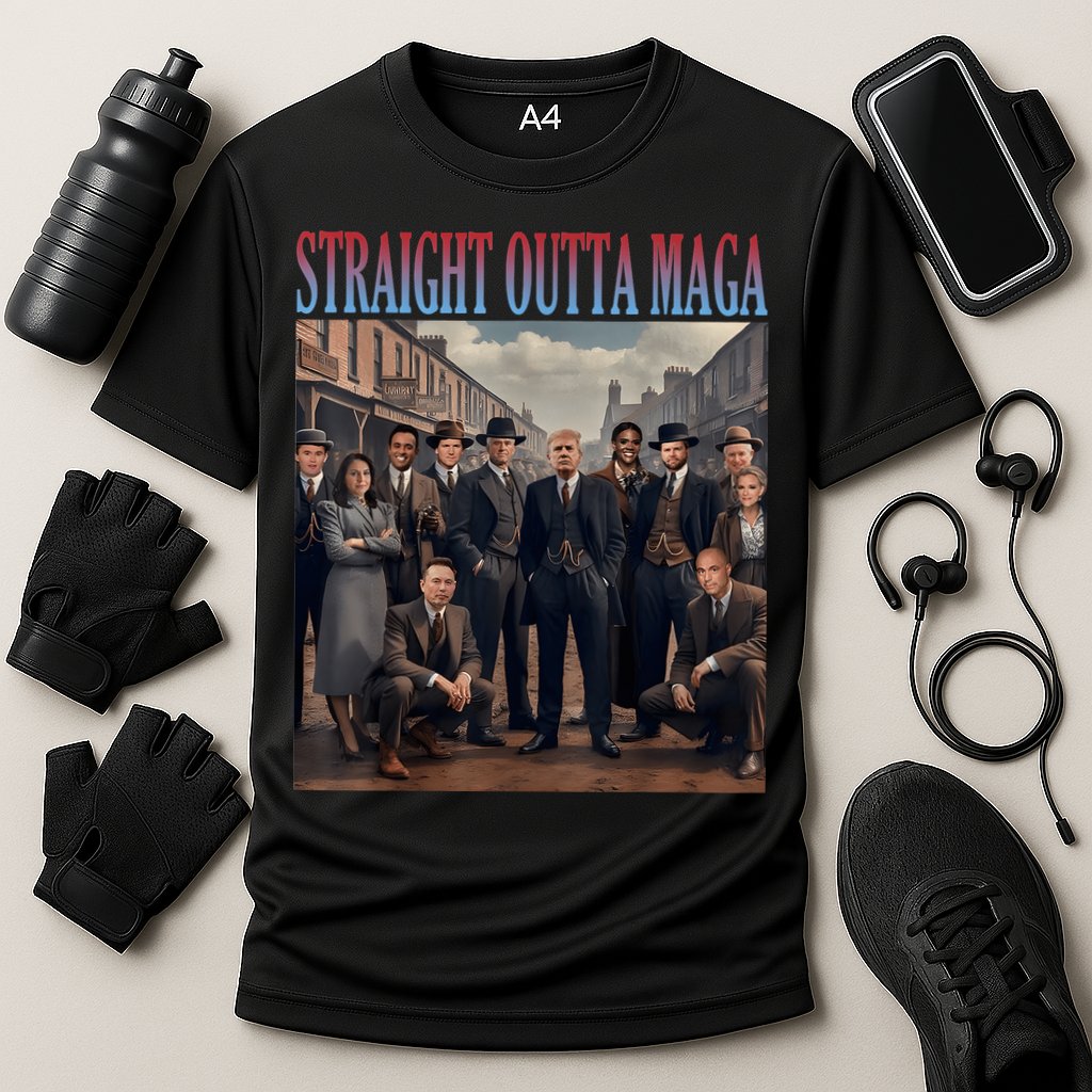 Straight Outta Maga Funny Trump 2024 Funny Cooling Performance Crew T-Shirt