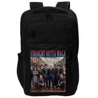 Straight Outta Maga Funny Trump 2024 Funny Impact Tech Backpack
