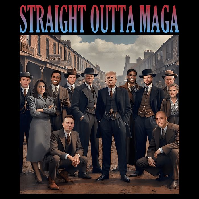 Straight Outta Maga Funny Trump 2024 Funny Impact Tech Backpack