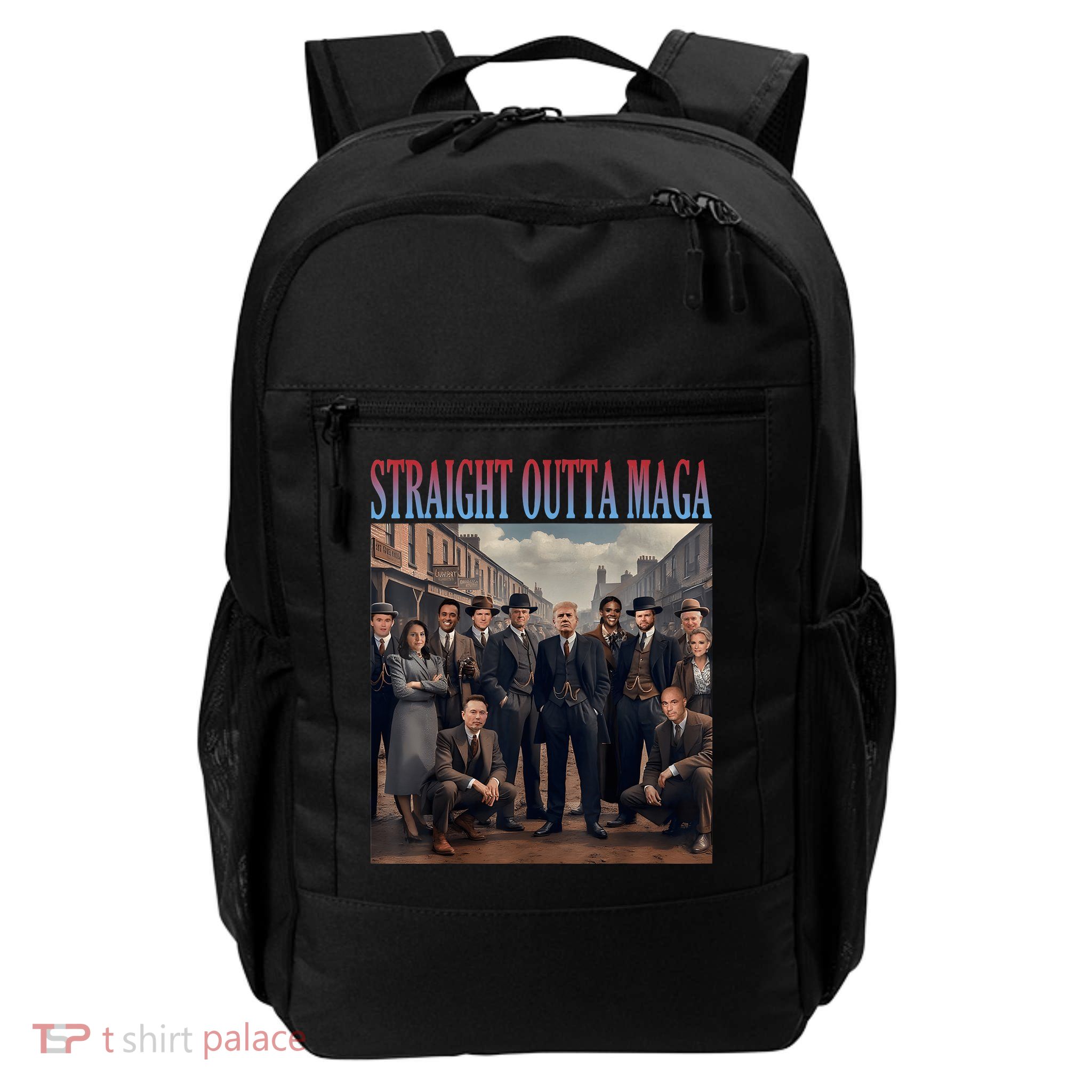 Straight Outta Maga Funny Trump 2024 Funny Backpack