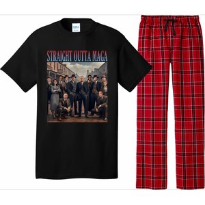 Straight Outta Maga Funny Trump 2024 Funny Pajama Set