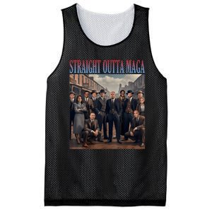 Straight Outta Maga Funny Trump 2024 Funny Mesh Reversible Basketball Jersey Tank