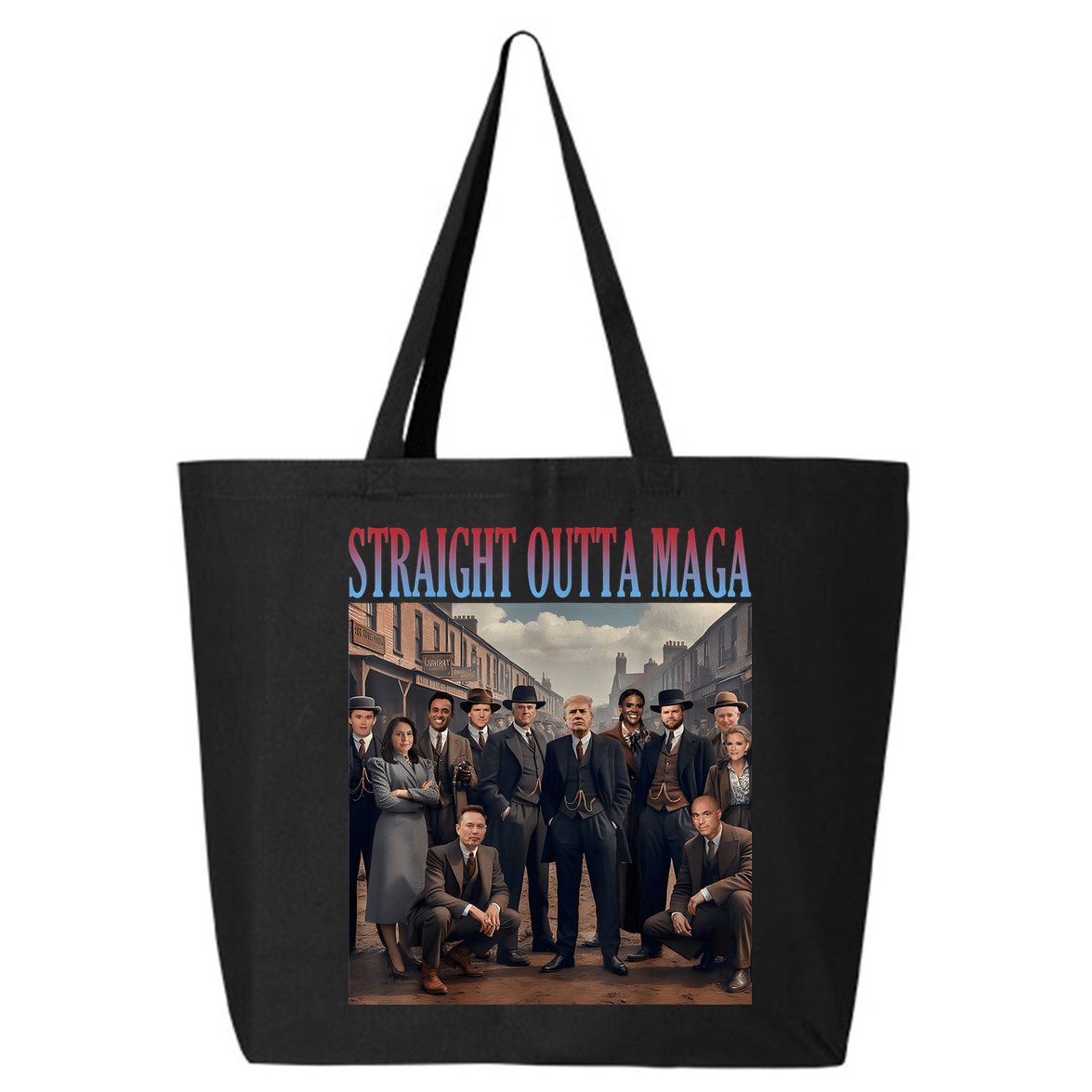 Straight Outta Maga Funny Trump 2024 Funny 25L Jumbo Tote