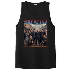 Straight Outta Maga Funny Trump 2024 Funny PosiCharge Competitor Tank