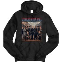 Straight Outta Maga Funny Trump 2024 Funny Tie Dye Hoodie