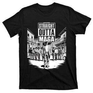 Straight Outta Maga Funny Trump 2024 T-Shirt