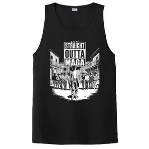 Straight Outta Maga Funny Trump 2024 PosiCharge Competitor Tank