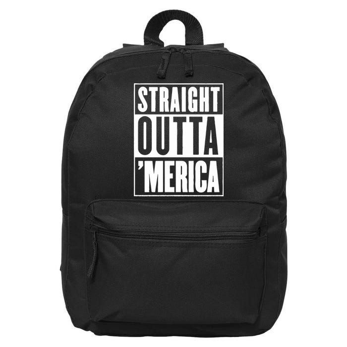 Straight Outta Merica 16 in Basic Backpack