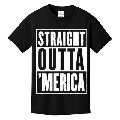 Straight Outta Merica Kids T-Shirt