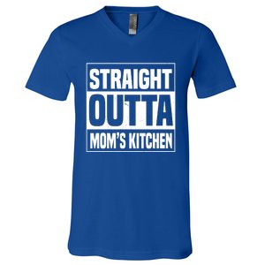 Straight Outta Mom's Kitchen Cooking Gift V-Neck T-Shirt