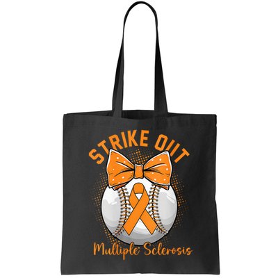 Strike Out Multiple Sclerosis Awareness Orange Ribbon Bag