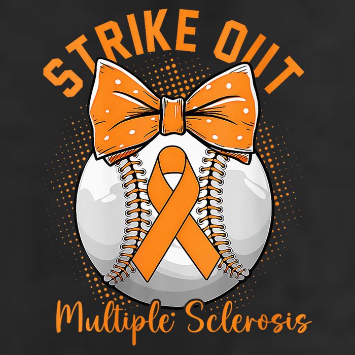 Strike Out Multiple Sclerosis Awareness Orange Ribbon 25L Jumbo Tote