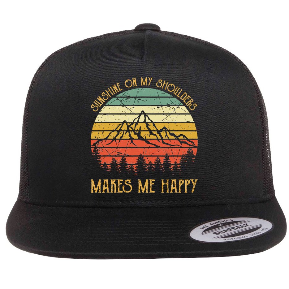 Sunshine On My Shoulders Country Music Southern Western Flat Bill Trucker Hat