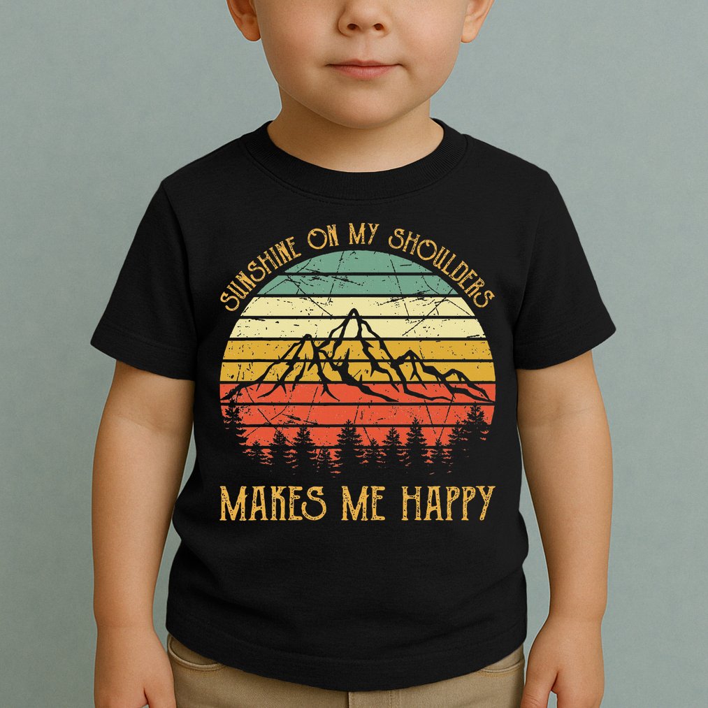 Sunshine On My Shoulders Country Music Southern Western Toddler T-Shirt
