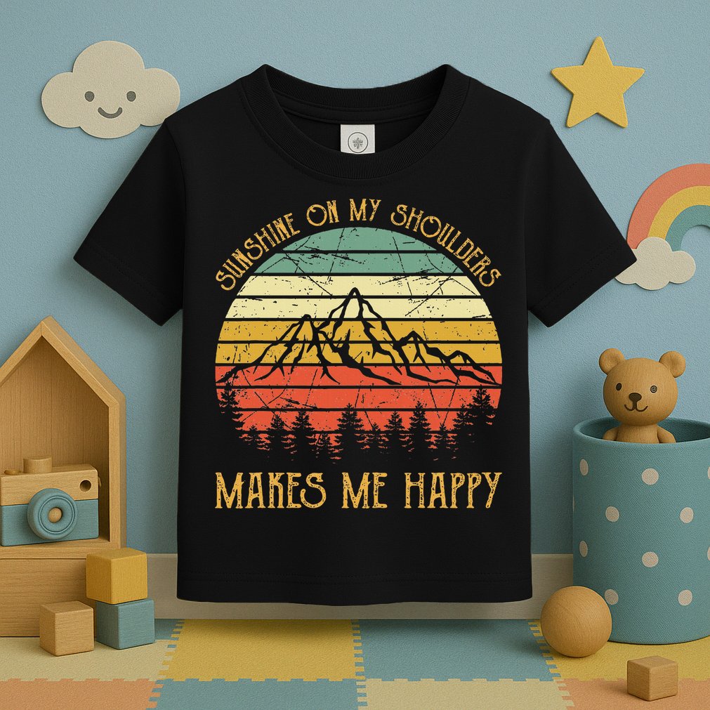 Sunshine On My Shoulders Country Music Southern Western Toddler T-Shirt