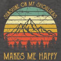 Sunshine On My Shoulders Country Music Southern Western Vector Backpack
