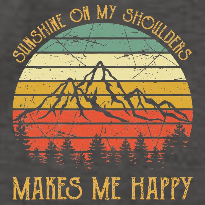 Sunshine On My Shoulders Country Music Southern Western Vector Backpack