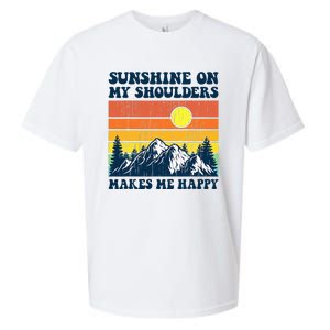 Sunshine On My Shoulders Makes Me Feel Happy Country Music Sueded Cloud Jersey T-Shirt