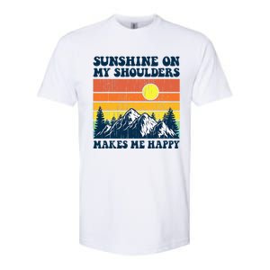 Sunshine On My Shoulders Makes Me Feel Happy Country Music Softstyle CVC T-Shirt