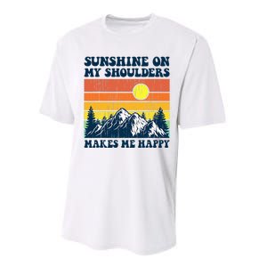 Sunshine On My Shoulders Makes Me Feel Happy Country Music Performance Sprint T-Shirt