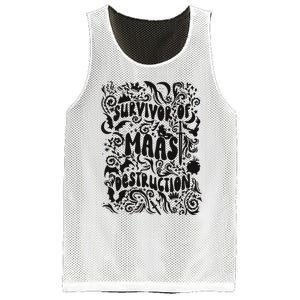 Survivor Of Maas Destruction Mesh Reversible Basketball Jersey Tank