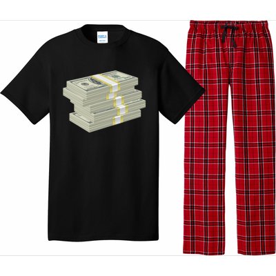 Stack Of Money Dollar Bills Design Great Gift Pajama Set