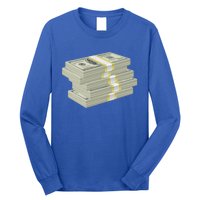 Stack Of Money Dollar Bills Design Great Gift Long Sleeve Shirt