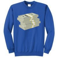 Stack Of Money Dollar Bills Design Great Gift Sweatshirt