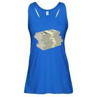 Stack Of Money Dollar Bills Design Great Gift Ladies Essential Flowy Tank