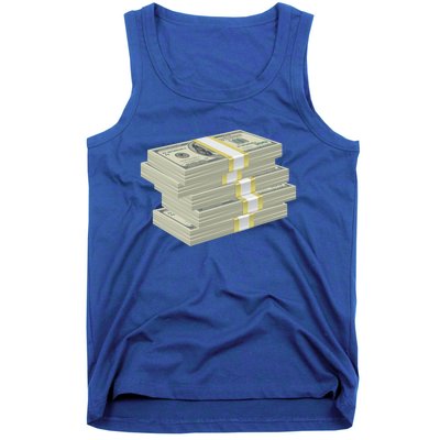 Stack Of Money Dollar Bills Design Great Gift Tank Top