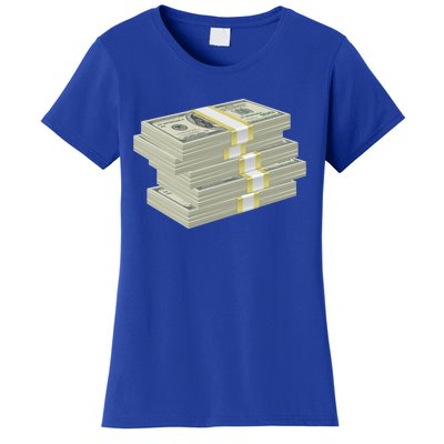 Stack Of Money Dollar Bills Design Great Gift Women's T-Shirt