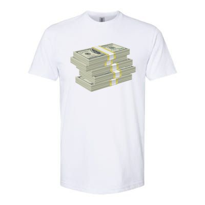 Stack Of Money Dollar Bills Design Great Gift Softstyle CVC T-Shirt