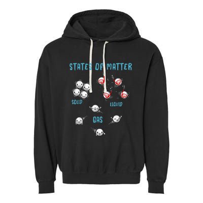 States Of Matter Solid Liquid Gas Garment-Dyed Fleece Hoodie