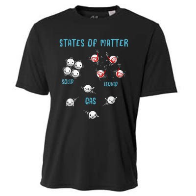 States Of Matter Solid Liquid Gas Cooling Performance Crew T-Shirt