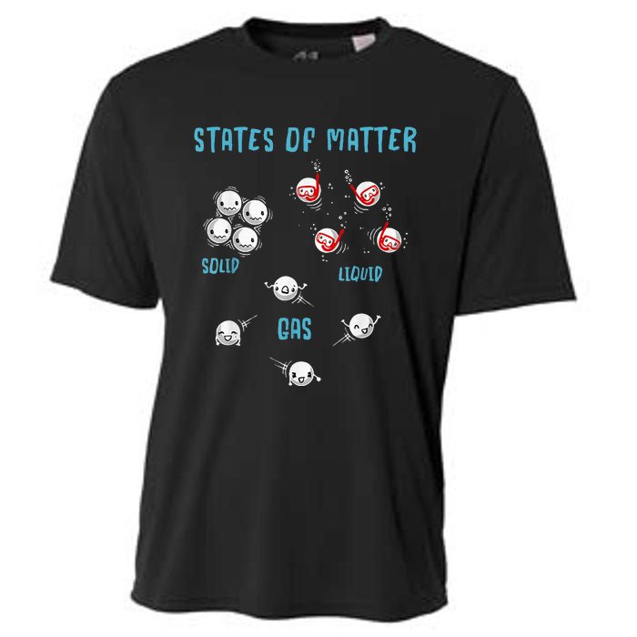 States Of Matter Solid Liquid Gas Cooling Performance Crew T-Shirt