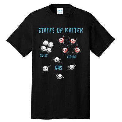 States Of Matter Solid Liquid Gas Tall T-Shirt