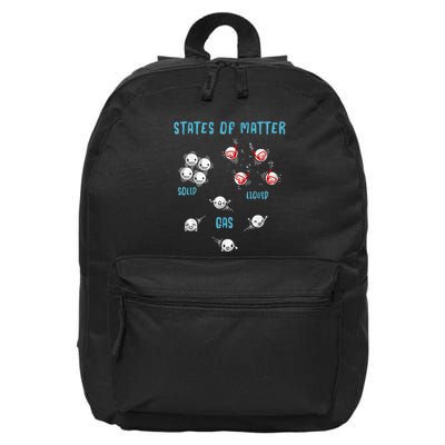 States Of Matter Solid Liquid Gas 16 in Basic Backpack