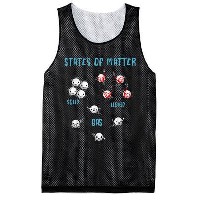 States Of Matter Solid Liquid Gas Mesh Reversible Basketball Jersey Tank