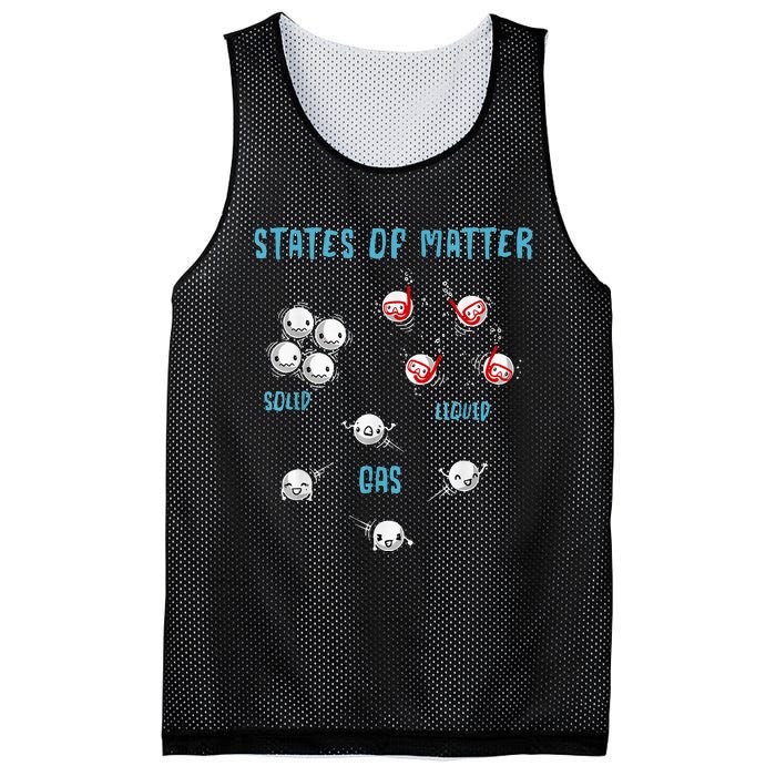 States Of Matter Solid Liquid Gas Mesh Reversible Basketball Jersey Tank