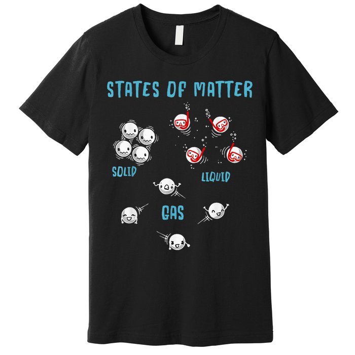 States Of Matter Solid Liquid Gas Premium T-Shirt