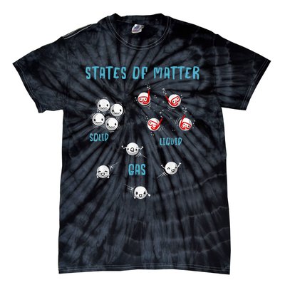 States Of Matter Solid Liquid Gas Tie-Dye T-Shirt