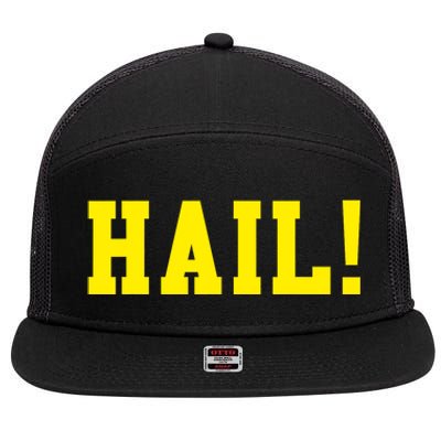 State of Michigan Hail! U M Ann Arbor MI AA 7 Panel Mesh Trucker Snapback Hat