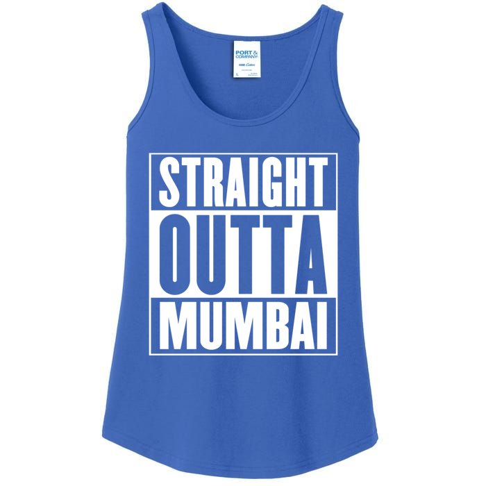 Straight Outta Mumbai Funny Gift Ladies Essential Tank